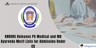 Telangana NEET PG Counselling: KNRUHS Releases PG Medical and MD Ayurveda Merit Lists